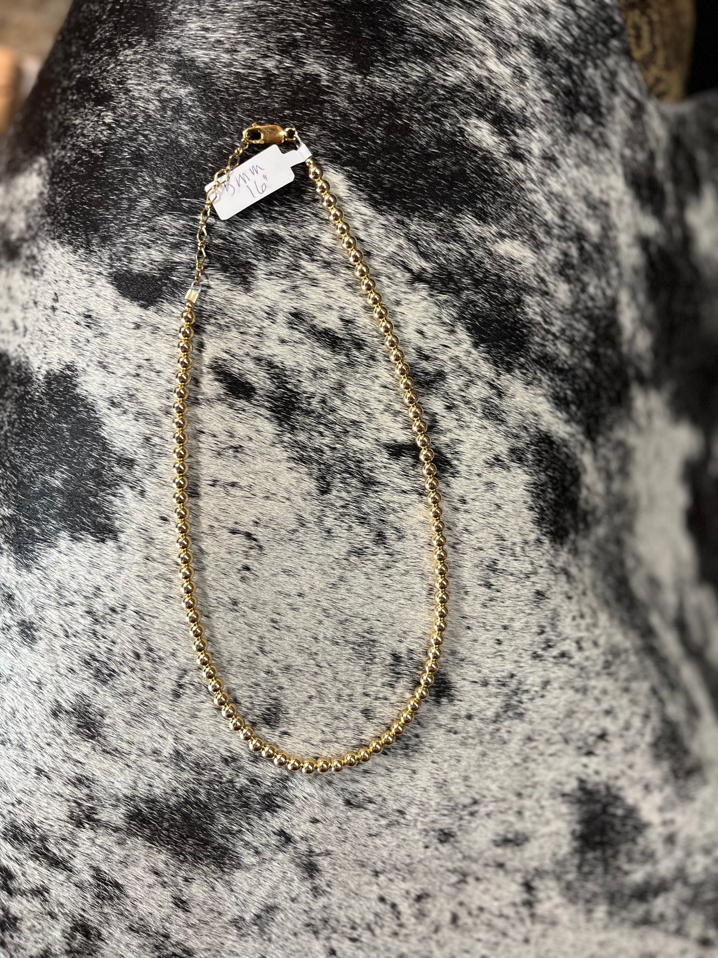 Gold Filled Pearl Necklace 5mm 16” Nonnative