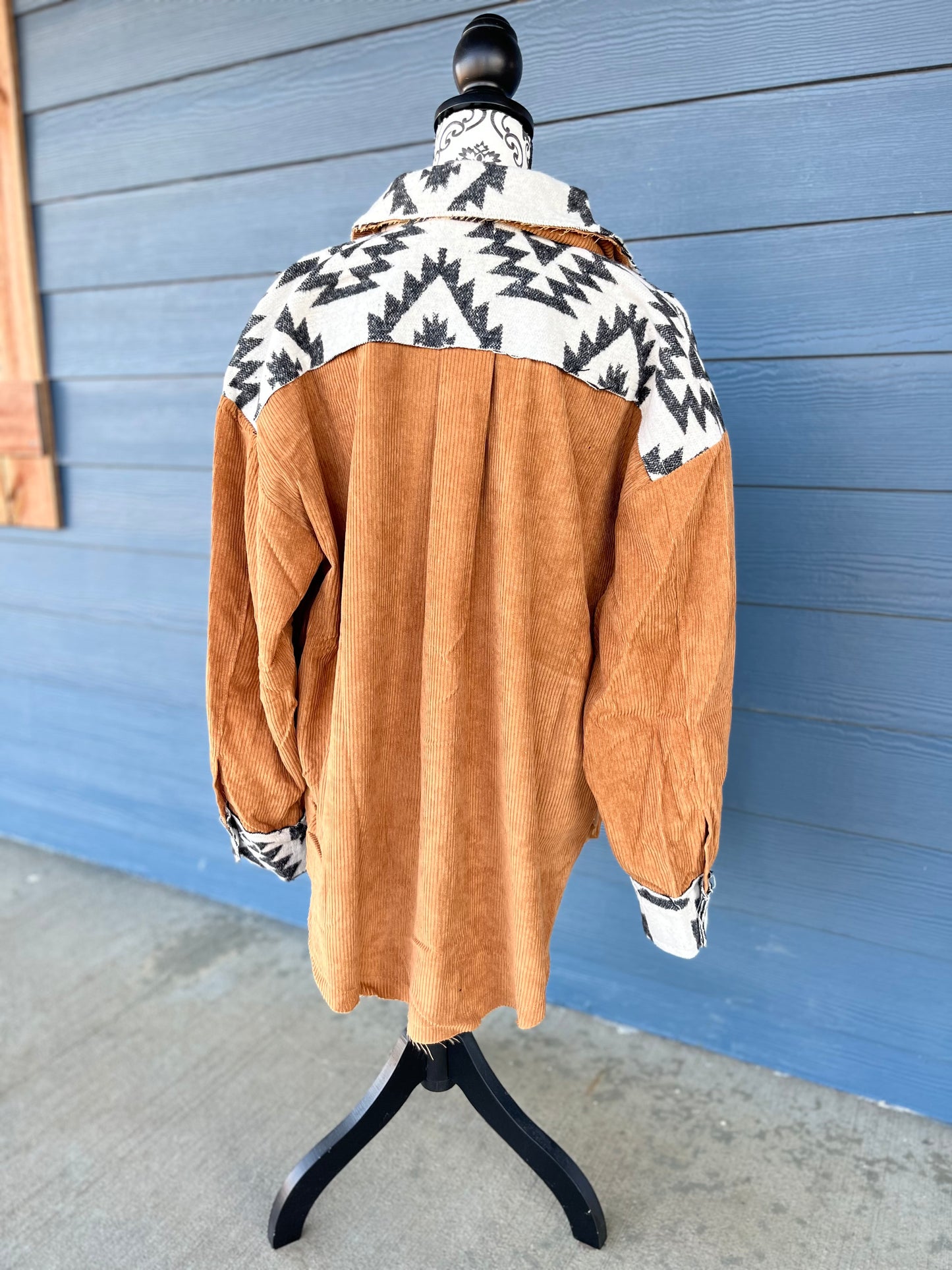 Corduroy Aztec Shacket