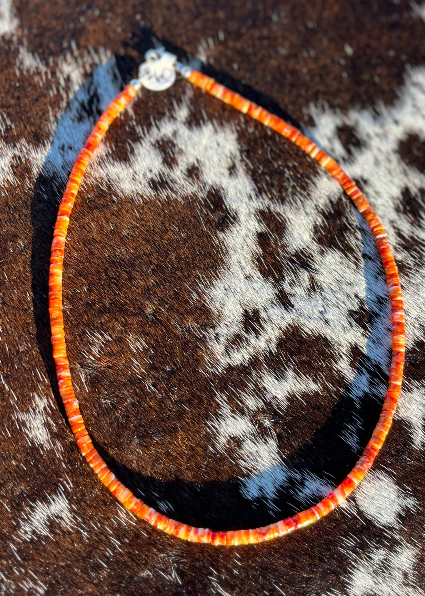 Orange Spiney Necklace