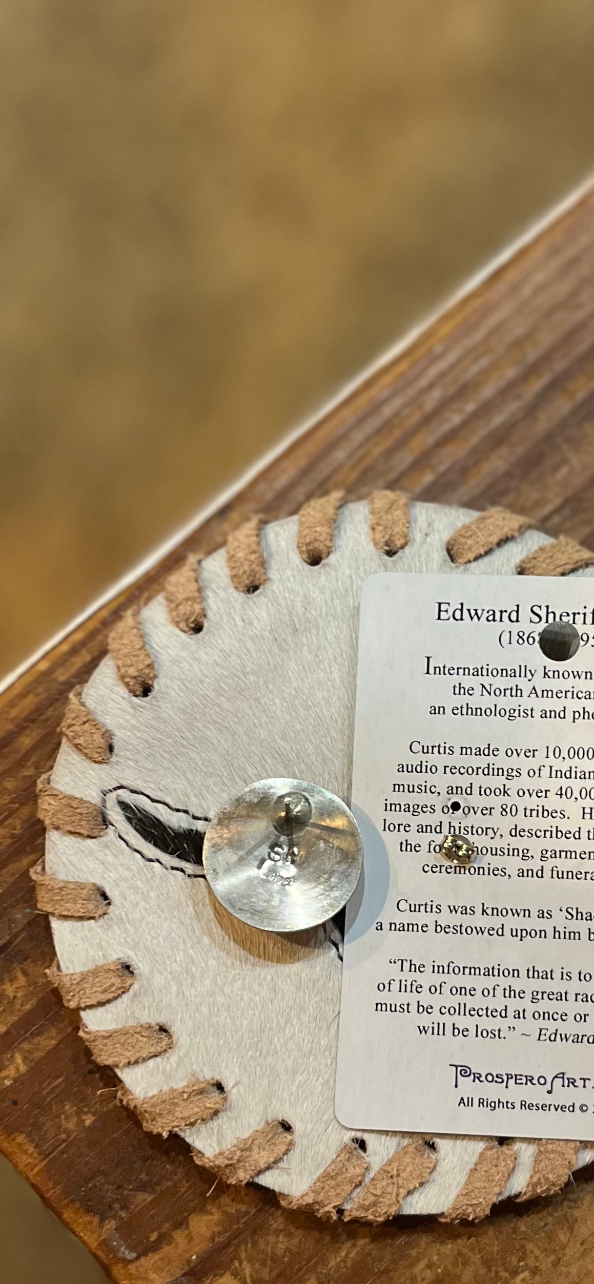 Sterling Silver Button *Native