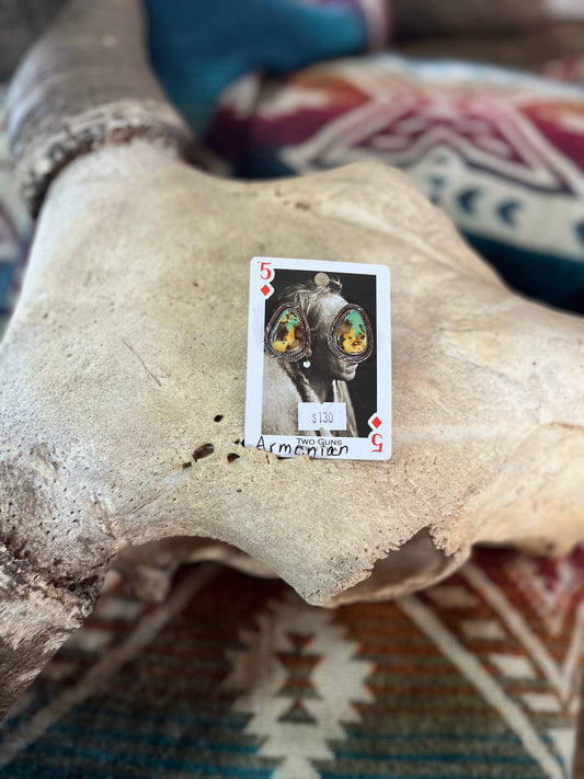 Armenian Turquoise Studs