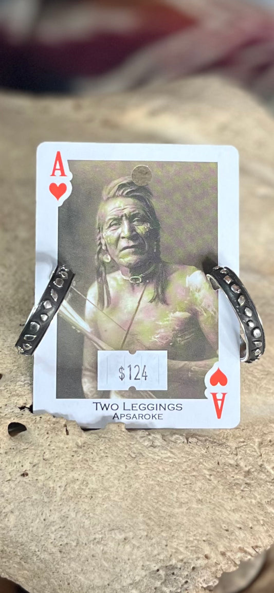 Sterling Patina Hoop