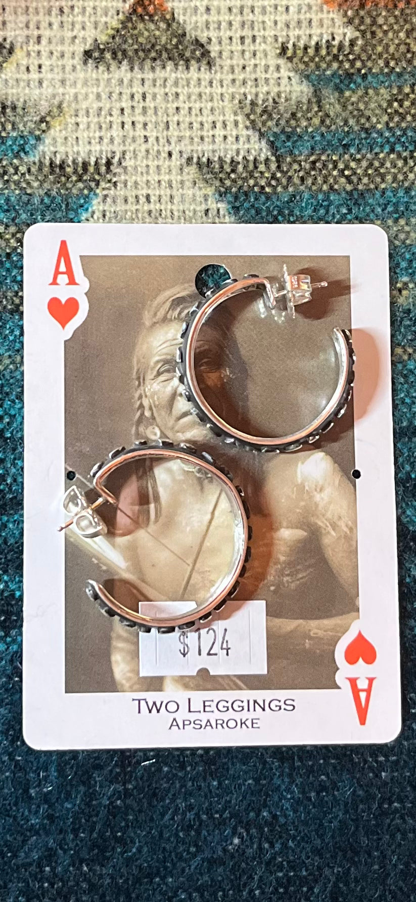 Sterling Patina Hoop