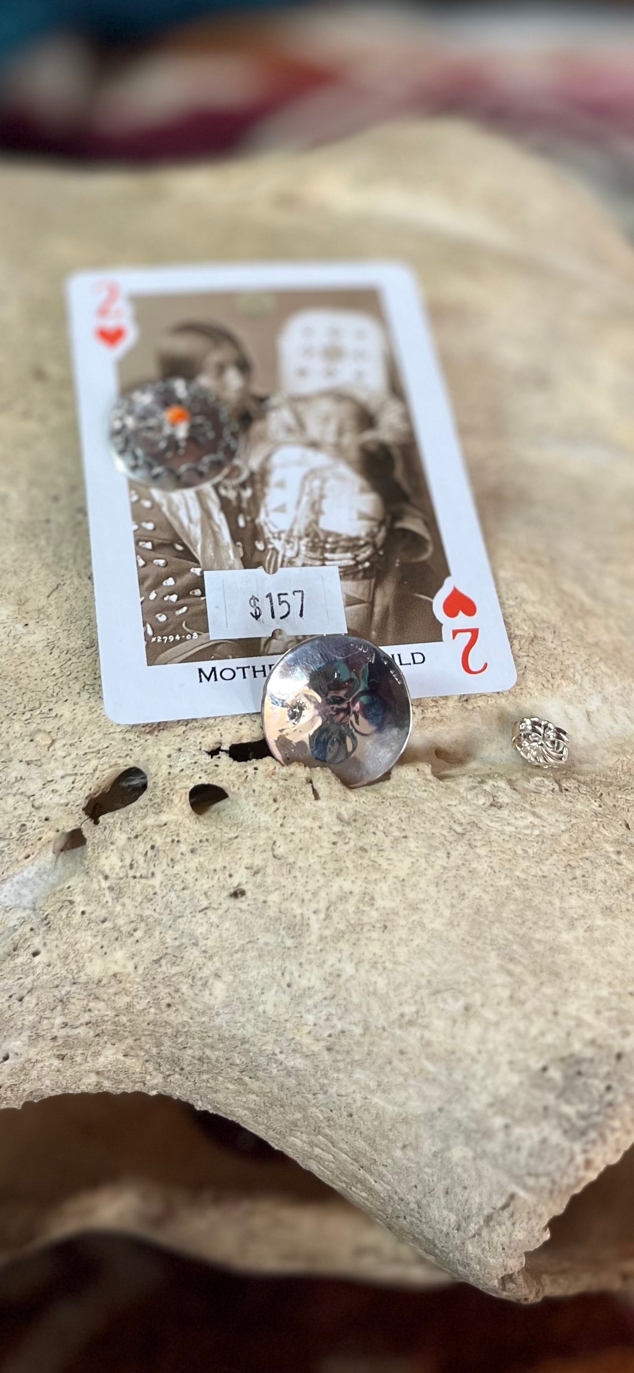 Stamped Sterling Silver Disc