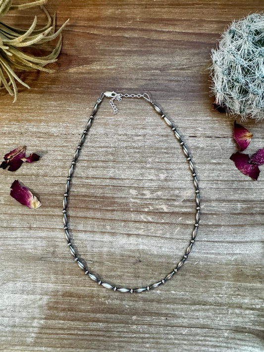 Mini Torpedo choker Sterling Silver Pearls