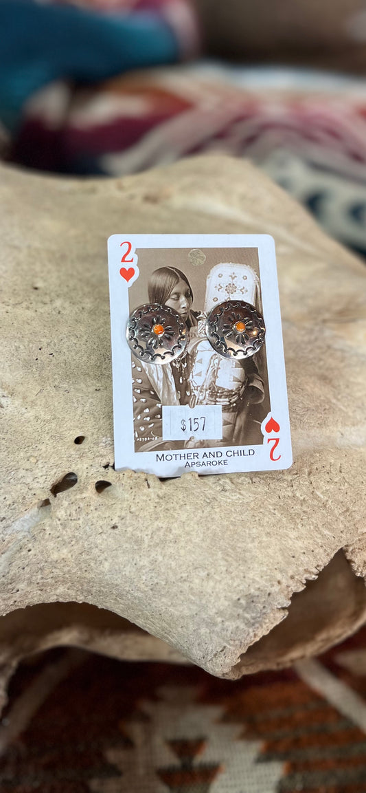 Stamped Sterling Silver Disc